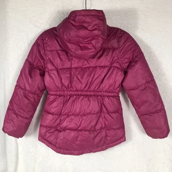 Old Navy Kids Girls Quilted Puffer Jacket Hooded Parka Coat Winter Warm Outwear - Picture 12 of 14